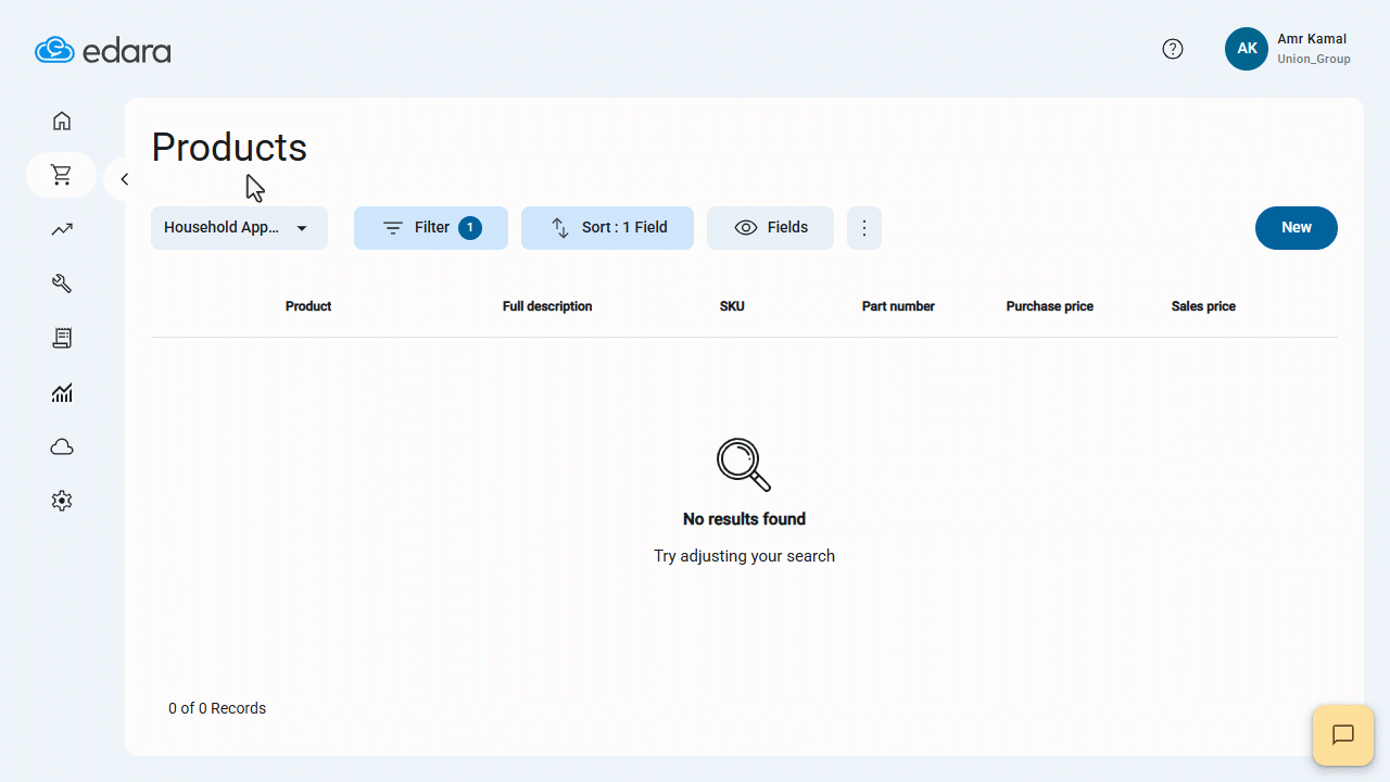 Third: Importing the File into “Edara 3.0” — Click on “Import”.