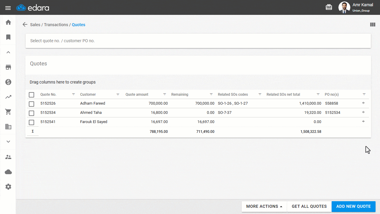 Execute a Quote and Convert It into a Sales Order — The stock items will be added automatically with the same quantities…