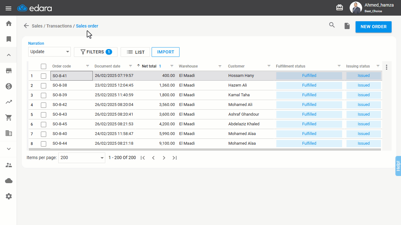 Displaying Issued, Remaining, and Available Quantities for Stock Items in Bulk — Click on “Save”.