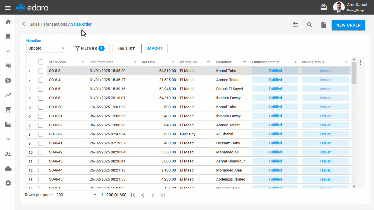 Printing Multiple Sales Orders — Click on “Print”.