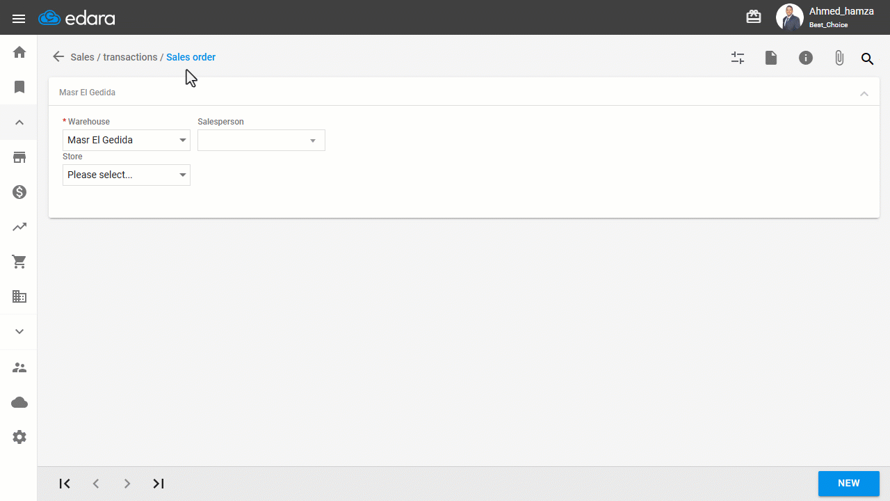 Changing the Tax Rate in a Sales Order — Click on “Update”.