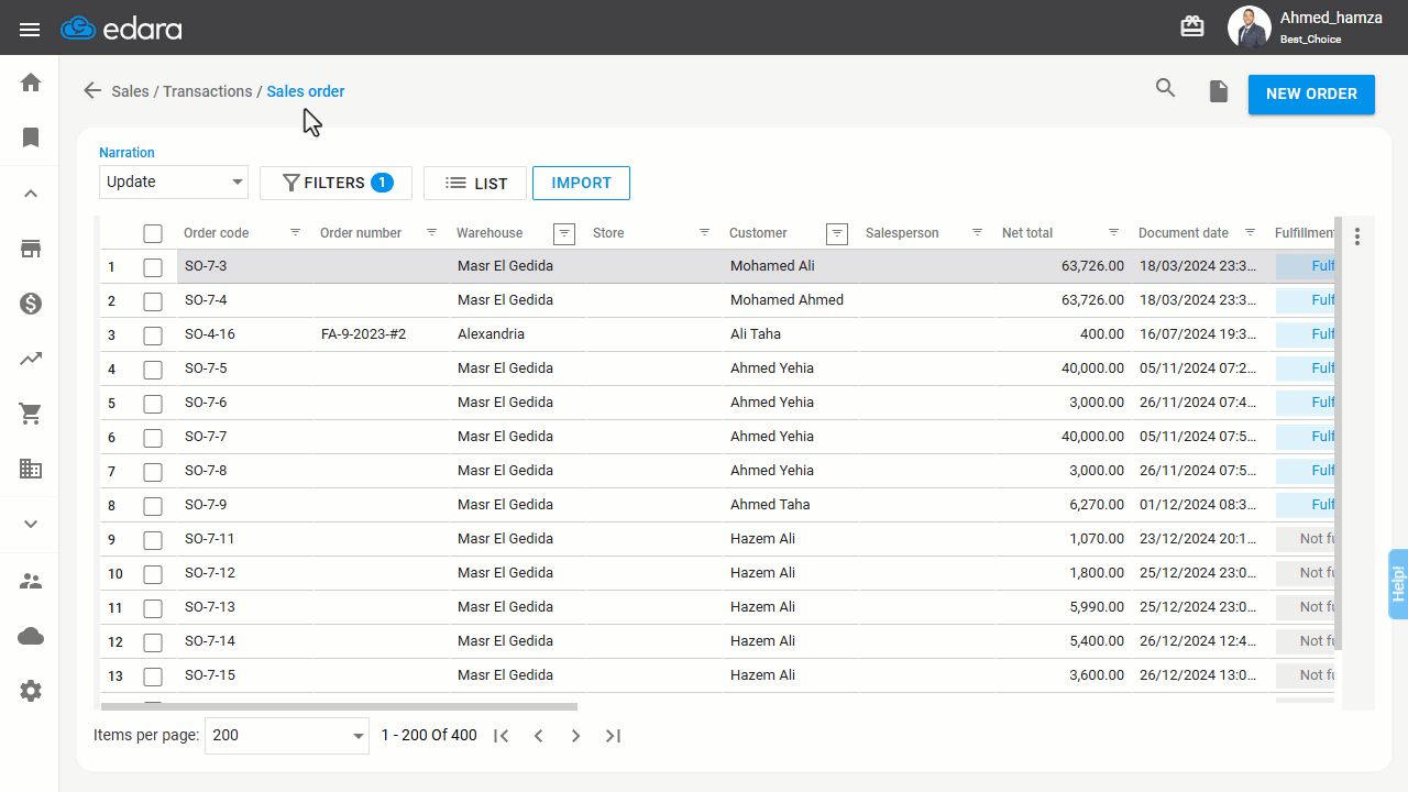Bulk Importing of Sales Orders — Click "GOT IT".