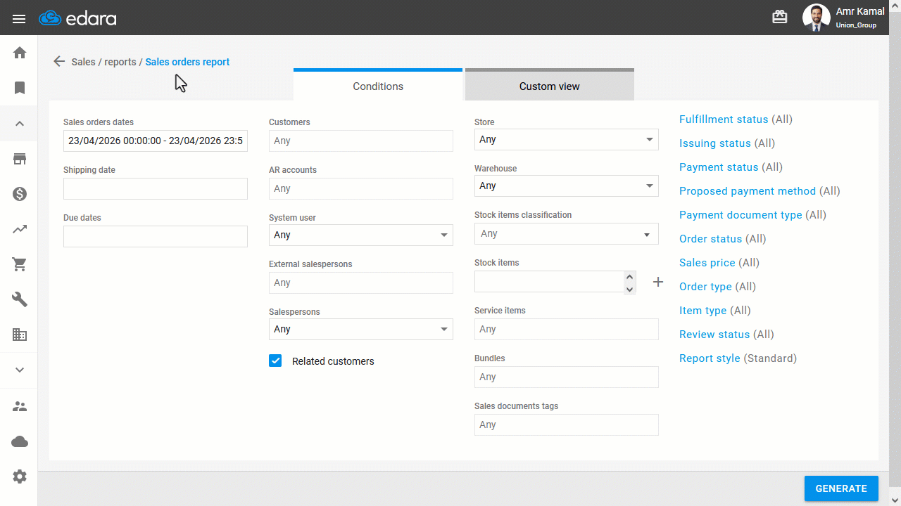 Displaying Stock and Service Item Quantities in the Sales Orders Report — The quantities of stock items and service items…
