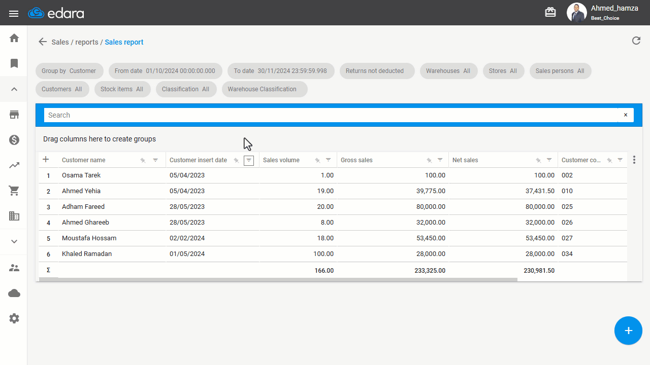 Steps to Identify New Customers within a Specific Period — Click "Apply".