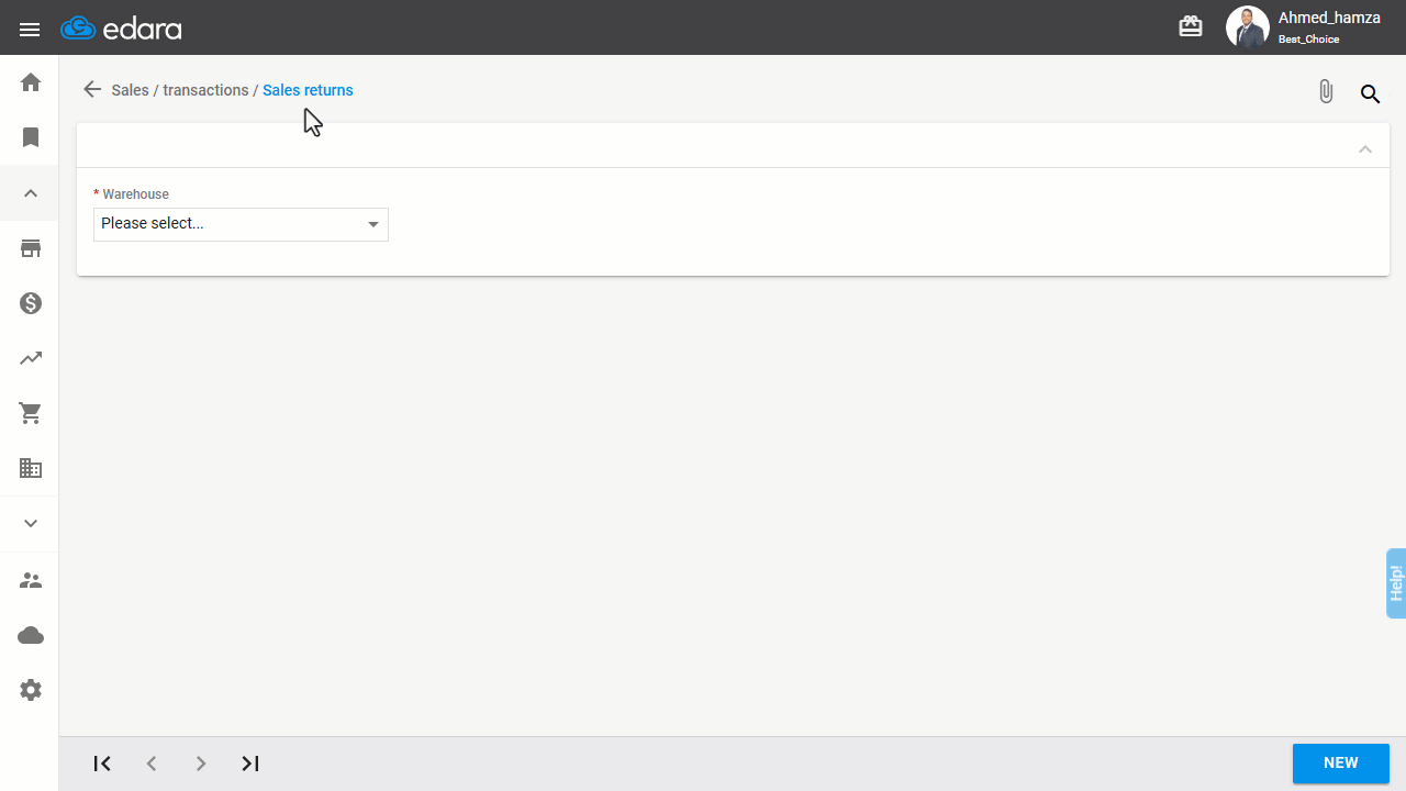 Creating a Return for a Sales Order with Multiple Stock Items — Click on “Save”.