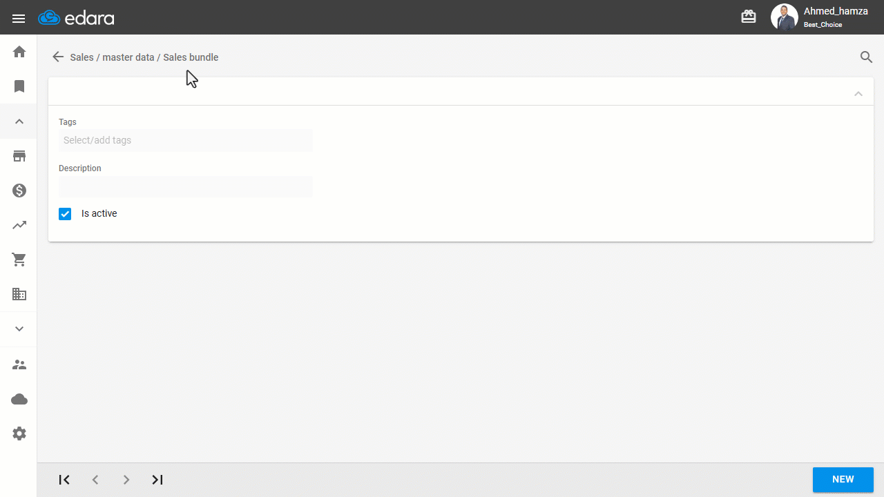 Deactivating a Sales Bundle — Click on “Update”.