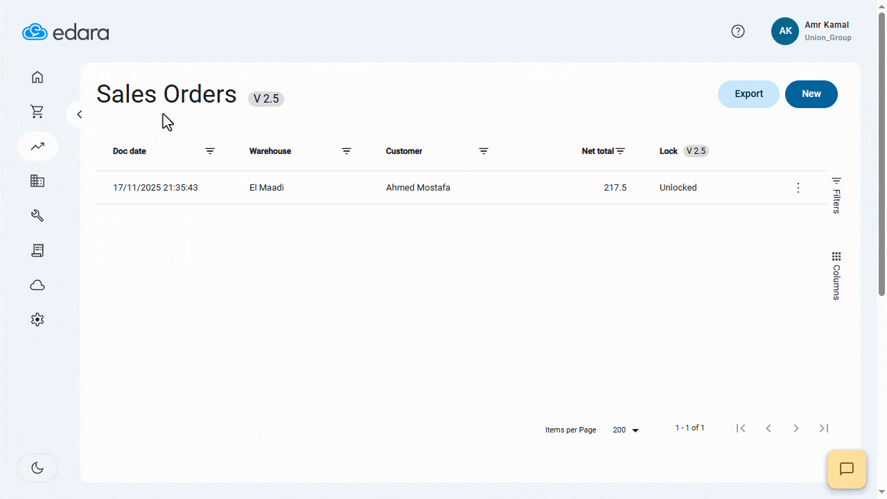 Locking Sales Orders in POS — Click on “Save”.