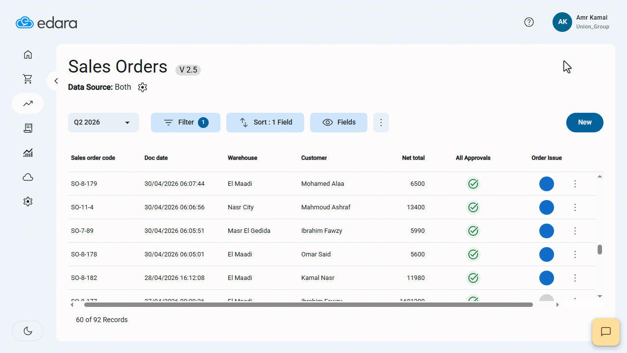 New Layout for Sales Order 2.5 — Once the setting is enabled, the new Sales Order Layout will be applied immediately.