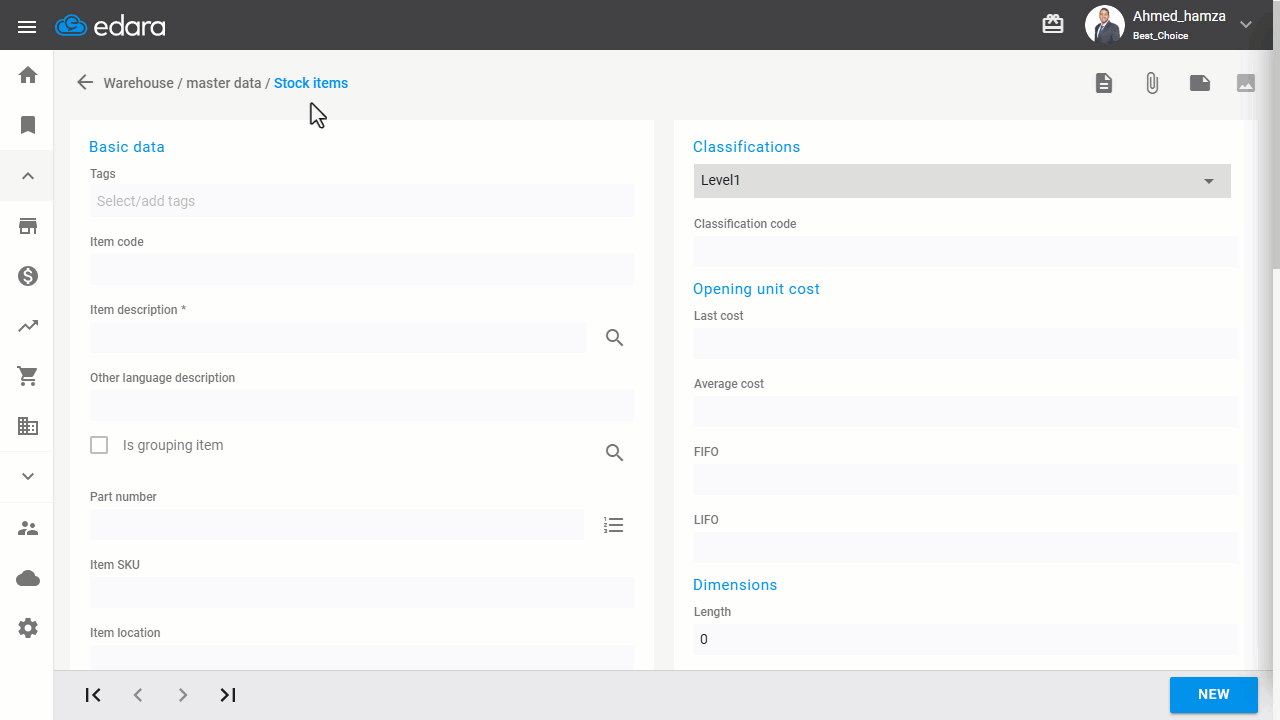 Creating Price Tiers for Stock Items — Click "Update" when finished.