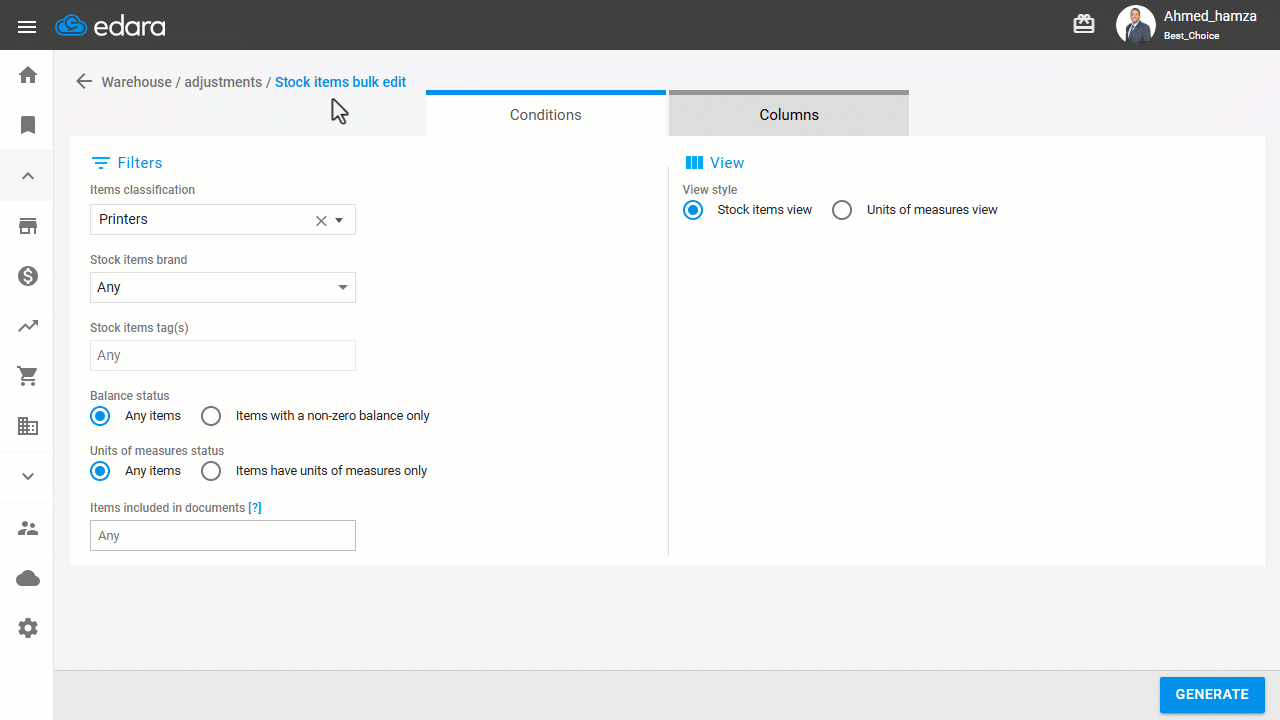 2- Specifying codes collectively — Click "Save"