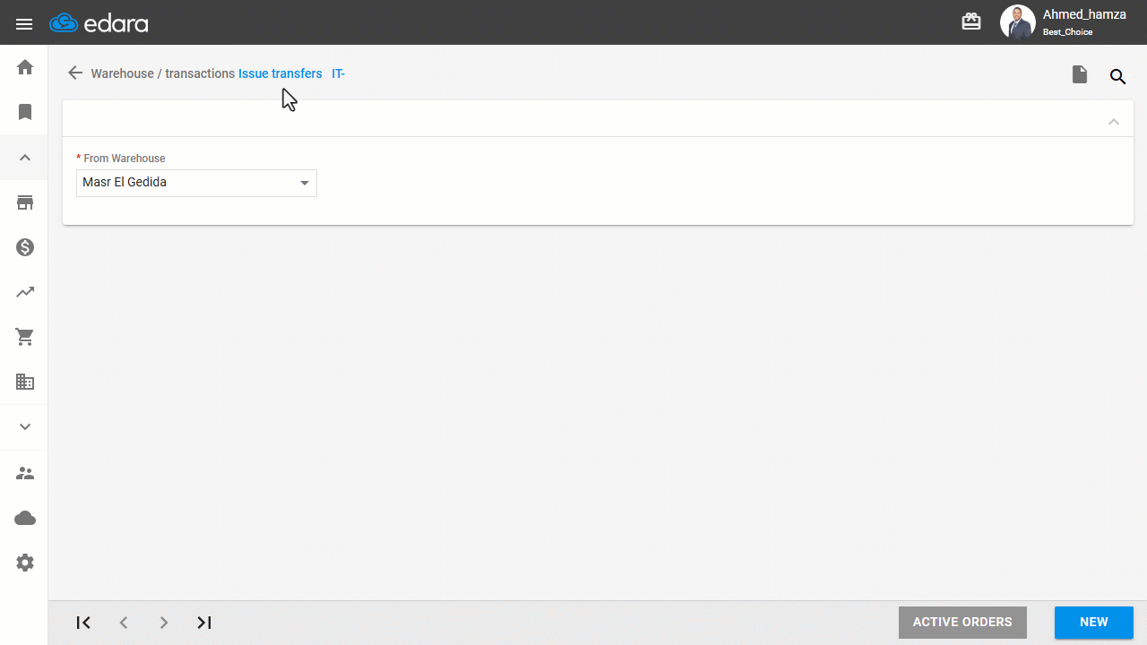 Editing an Issue Transfer — Click on “Update”.