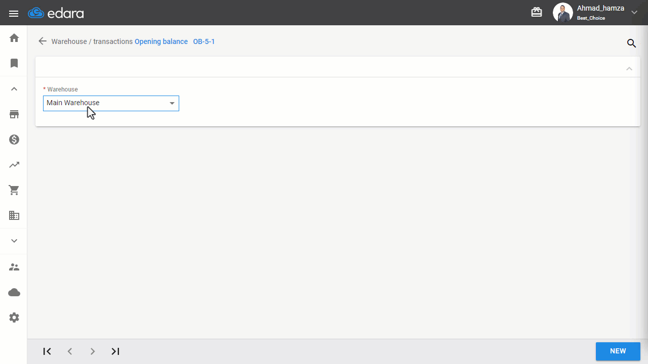 Step 2: Import the File in the Opening Balance Page After Completion — Click “Save”.
