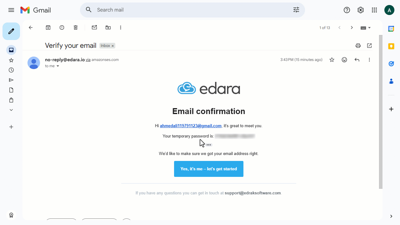 Email Account Verification — Click on “Log In.”
