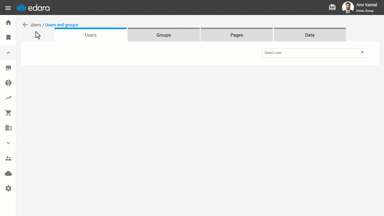 Displaying Total Permissions in the User and Groups Report — Repeat the previous steps, then select "Data" instead of…