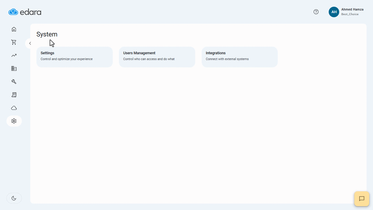 Controlling User Roles via Edara 3.0 — Click on "Save".