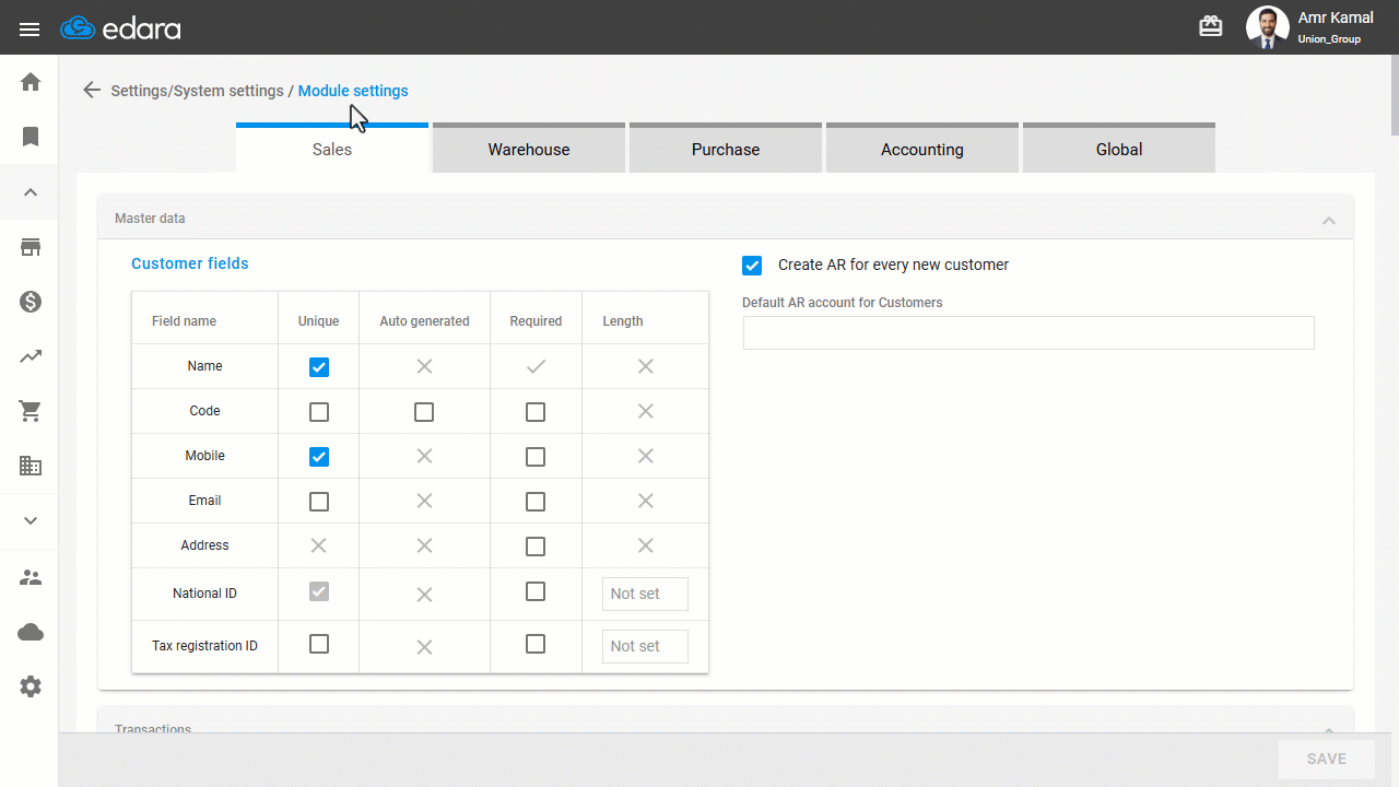 Selecting the Classification Coding Method — Click on "Save"