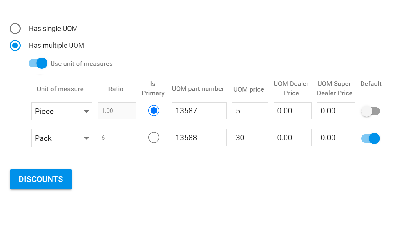 Additional Notes — Entering the stock item code